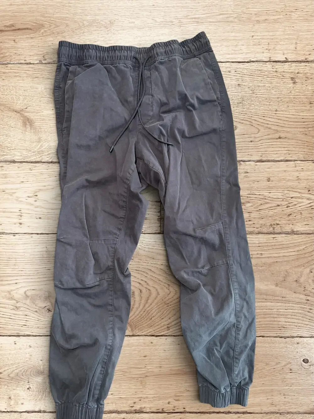 Zara charcoal gray linen jogger pants- size medium